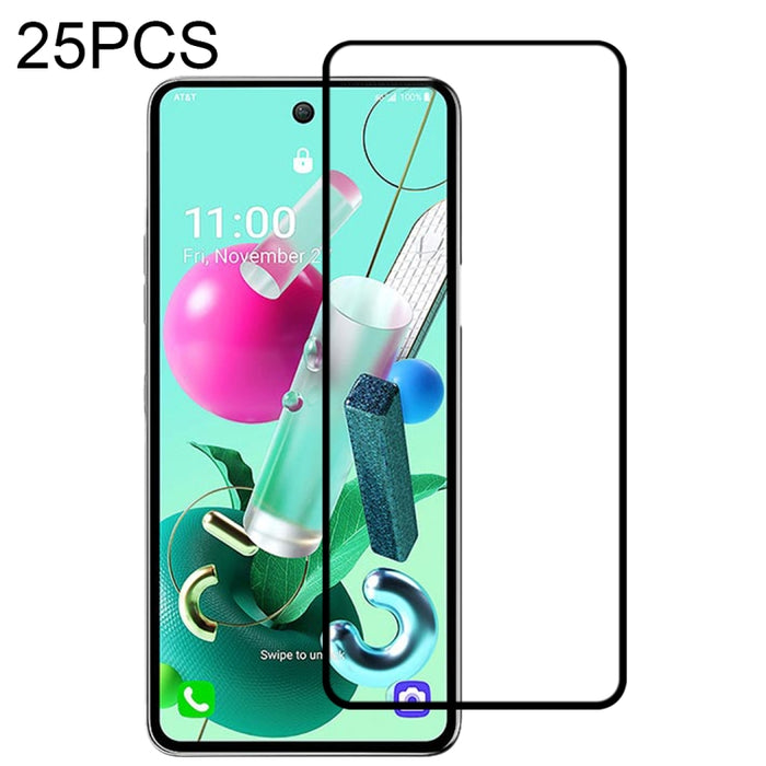Película de vidrio templado de pantalla completa con pegamento completo de 25 piezas, For LG K92 5G, For OPPO A53 5G / A11s, For Samsung Galaxy A02s, For Samsung Galaxy A12 / A12 Nacho / A13 5G, For vivo X50e 5G, For Xiaomi Redmi Note 9 4G             ...