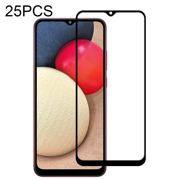 Película de vidrio templado de pantalla completa con pegamento completo de 25 piezas, For LG K92 5G, For OPPO A53 5G / A11s, For Samsung Galaxy A02s, For Samsung Galaxy A12 / A12 Nacho / A13 5G, For vivo X50e 5G, For Xiaomi Redmi Note 9 4G             ...