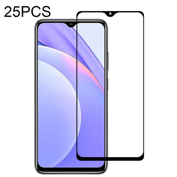 Película de vidrio templado de pantalla completa con pegamento completo de 25 piezas, For LG K92 5G, For OPPO A53 5G / A11s, For Samsung Galaxy A02s, For Samsung Galaxy A12 / A12 Nacho / A13 5G, For vivo X50e 5G, For Xiaomi Redmi Note 9 4G             ...