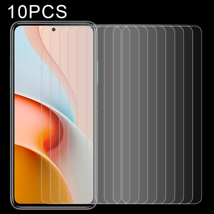 10 PCS 0.26mm 9H 2.5D Película de vidrio templado, For Samsung Galaxy A02s, For Samsung Galaxy A12 / A13 5G, For Xiaomi Redmi Note 9 4G, For Xiaomi Redmi Note 9 5G, For Xiaomi Redmi Note 9 Pro 5G, For OPPO A53 5G