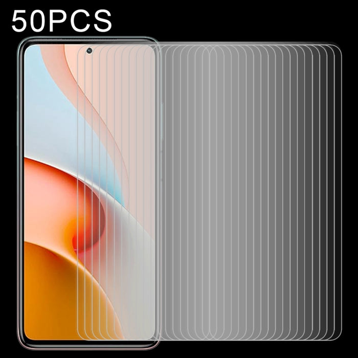 50 PCS 0.26mm 9H 2.5D Película de vidrio templado, For Samsung Galaxy A02s, For Samsung Galaxy A12 / A12 Nacho / A13 5G, For Xiaomi Redmi Note 9 4G, For Xiaomi Redmi Note 9 5G, For Xiaomi Redmi Note 9 Pro 5G, For OPPO A53 5G / A11s