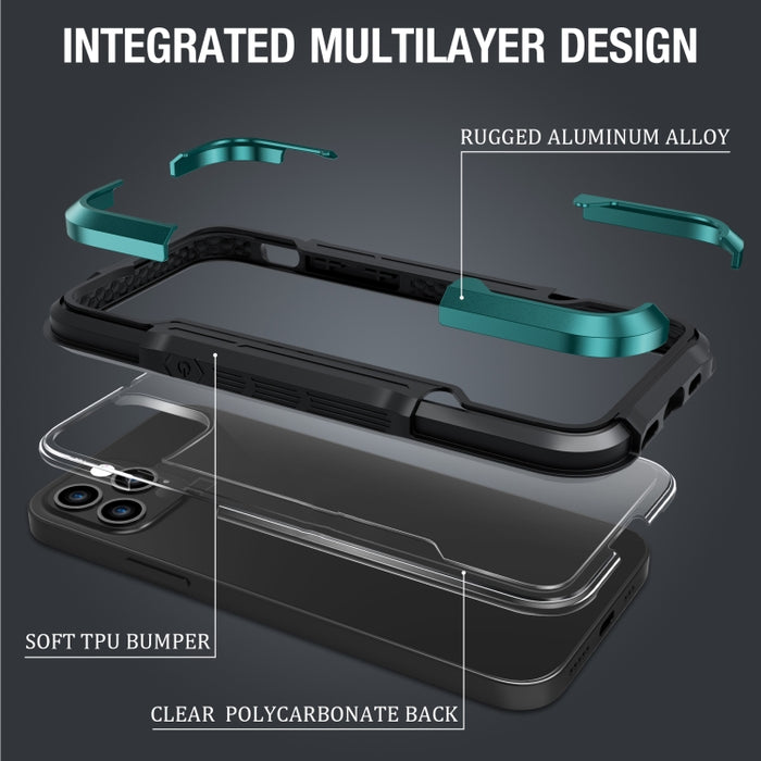 iPAKY Thunder Series Estuche protector a prueba de golpes de aleación de aluminio