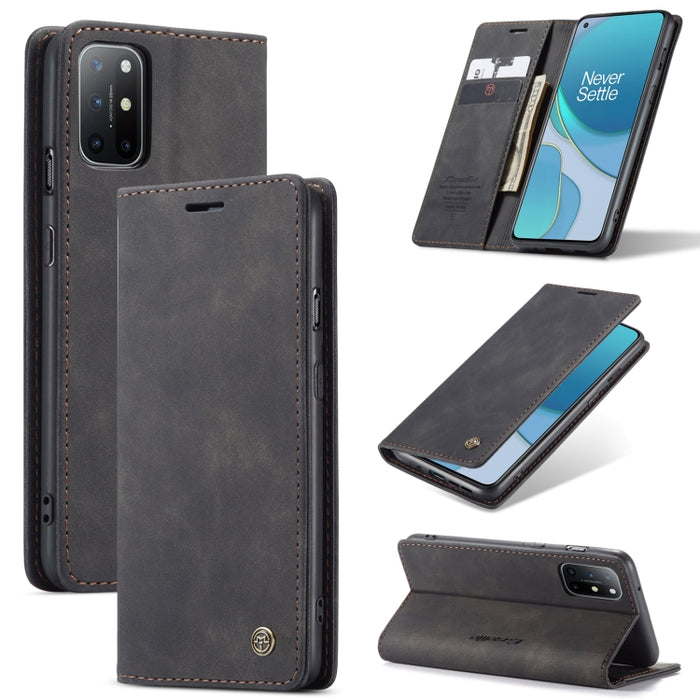 CaseMe-013 Estuche de cuero con tapa horizontal esmerilado retro multifuncional con ranura para tarjeta y soporte y billetera, For OnePlus 8T, For Samsung Galaxy A21s, For Samsung Galaxy A42 5G, For Huawei P Smart 2021, For Xiaomi Mi 10T Lite 5G       ...