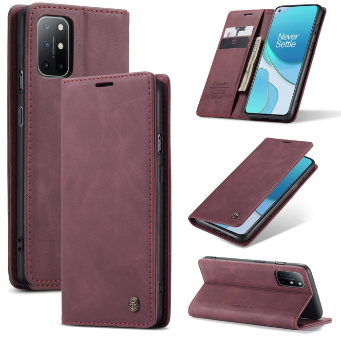 CaseMe-013 Estuche de cuero con tapa horizontal esmerilado retro multifuncional con ranura para tarjeta y soporte y billetera, For OnePlus 8T, For Samsung Galaxy A21s, For Samsung Galaxy A42 5G, For Huawei P Smart 2021, For Xiaomi Mi 10T Lite 5G       ...