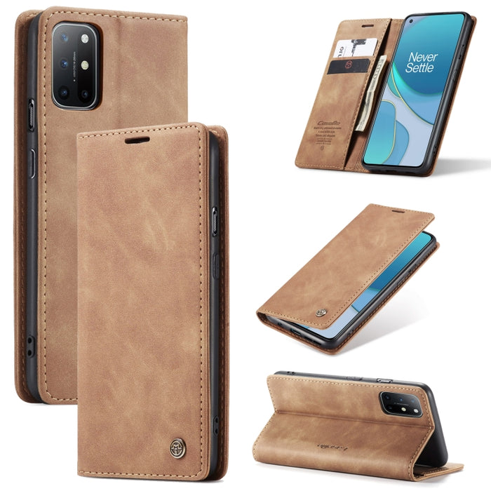 CaseMe-013 Estuche de cuero con tapa horizontal esmerilado retro multifuncional con ranura para tarjeta y soporte y billetera, For OnePlus 8T, For Samsung Galaxy A21s, For Samsung Galaxy A42 5G, For Huawei P Smart 2021, For Xiaomi Mi 10T Lite 5G       ...