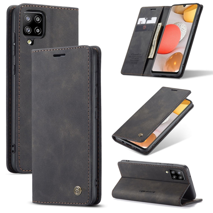 CaseMe-013 Estuche de cuero con tapa horizontal esmerilado retro multifuncional con ranura para tarjeta y soporte y billetera, For OnePlus 8T, For Samsung Galaxy A21s, For Samsung Galaxy A42 5G, For Huawei P Smart 2021, For Xiaomi Mi 10T Lite 5G       ...