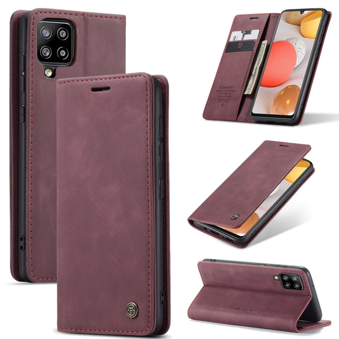 CaseMe-013 Estuche de cuero con tapa horizontal esmerilado retro multifuncional con ranura para tarjeta y soporte y billetera, For OnePlus 8T, For Samsung Galaxy A21s, For Samsung Galaxy A42 5G, For Huawei P Smart 2021, For Xiaomi Mi 10T Lite 5G       ...