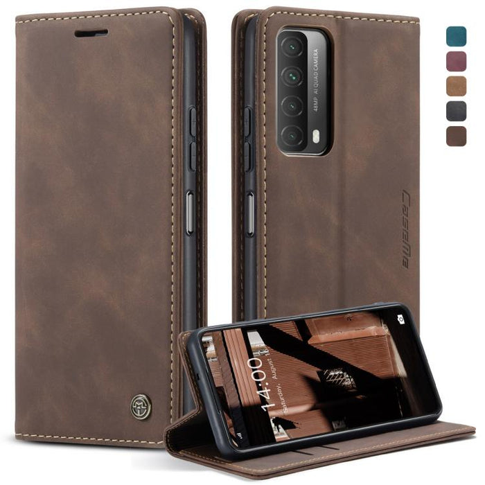 CaseMe-013 Estuche de cuero con tapa horizontal esmerilado retro multifuncional con ranura para tarjeta y soporte y billetera, For OnePlus 8T, For Samsung Galaxy A21s, For Samsung Galaxy A42 5G, For Huawei P Smart 2021, For Xiaomi Mi 10T Lite 5G       ...
