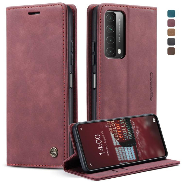 CaseMe-013 Estuche de cuero con tapa horizontal esmerilado retro multifuncional con ranura para tarjeta y soporte y billetera, For OnePlus 8T, For Samsung Galaxy A21s, For Samsung Galaxy A42 5G, For Huawei P Smart 2021, For Xiaomi Mi 10T Lite 5G       ...