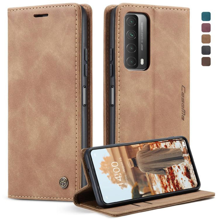 CaseMe-013 Estuche de cuero con tapa horizontal esmerilado retro multifuncional con ranura para tarjeta y soporte y billetera, For OnePlus 8T, For Samsung Galaxy A21s, For Samsung Galaxy A42 5G, For Huawei P Smart 2021, For Xiaomi Mi 10T Lite 5G       ...