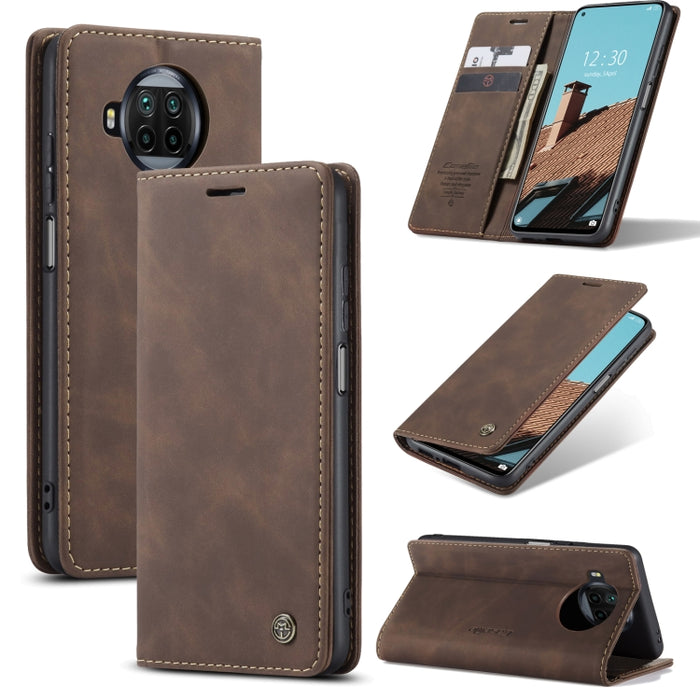 CaseMe-013 Estuche de cuero con tapa horizontal esmerilado retro multifuncional con ranura para tarjeta y soporte y billetera, For OnePlus 8T, For Samsung Galaxy A21s, For Samsung Galaxy A42 5G, For Huawei P Smart 2021, For Xiaomi Mi 10T Lite 5G       ...