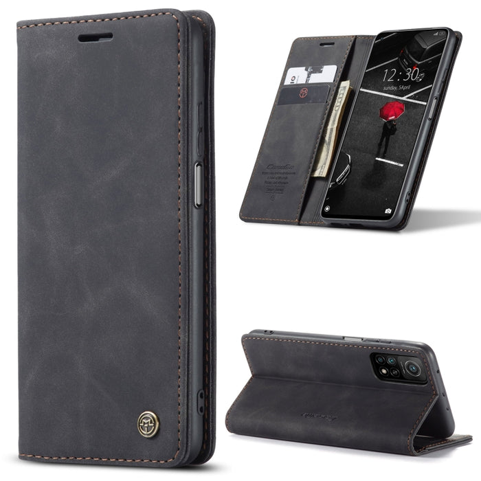 CaseMe-013 Estuche de cuero con tapa horizontal esmerilado retro multifuncional con ranura para tarjeta y soporte y billetera, For OnePlus 8T, For Samsung Galaxy A21s, For Samsung Galaxy A42 5G, For Huawei P Smart 2021, For Xiaomi Mi 10T Lite 5G       ...