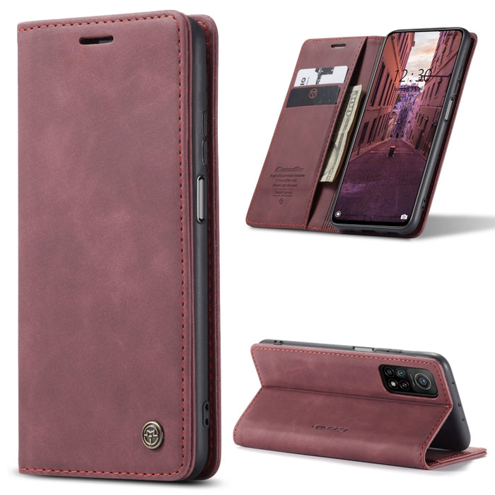 CaseMe-013 Estuche de cuero con tapa horizontal esmerilado retro multifuncional con ranura para tarjeta y soporte y billetera, For OnePlus 8T, For Samsung Galaxy A21s, For Samsung Galaxy A42 5G, For Huawei P Smart 2021, For Xiaomi Mi 10T Lite 5G       ...