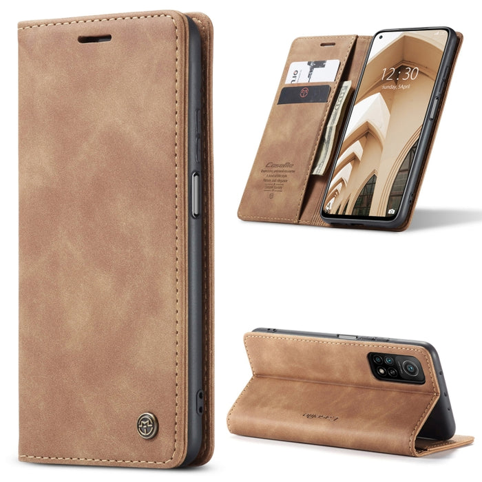 CaseMe-013 Estuche de cuero con tapa horizontal esmerilado retro multifuncional con ranura para tarjeta y soporte y billetera, For OnePlus 8T, For Samsung Galaxy A21s, For Samsung Galaxy A42 5G, For Huawei P Smart 2021, For Xiaomi Mi 10T Lite 5G       ...
