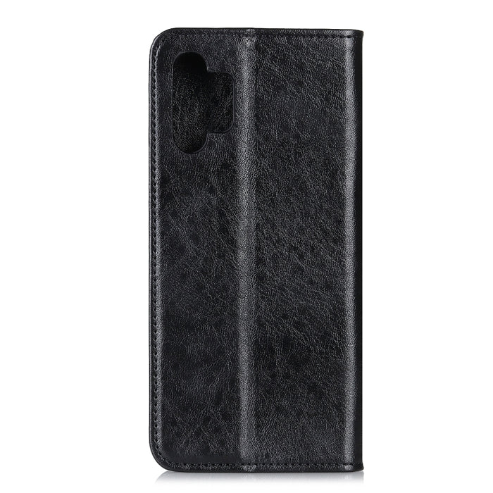 Estuche de cuero con tapa horizontal con textura de caballo loco magnético con soporte y ranuras para tarjetas y billetera, For Samsung Galaxy A32 5G, For Xiaomi Poco M3