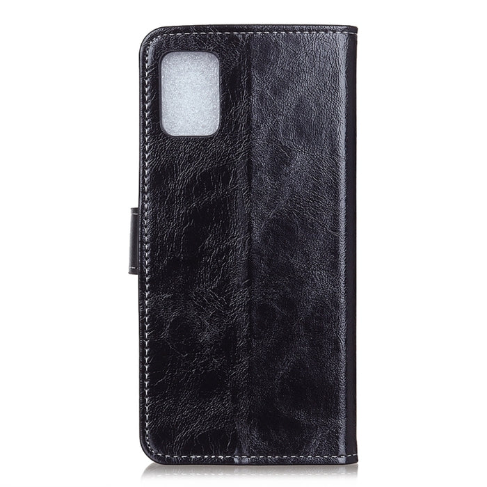 Para Xiaomi Poco M3 Retro Crazy Horse Texture Funda de cuero con tapa horizontal con soporte y ranuras para tarjetas y marco de fotos y billetera, For Xiaomi Poco M3