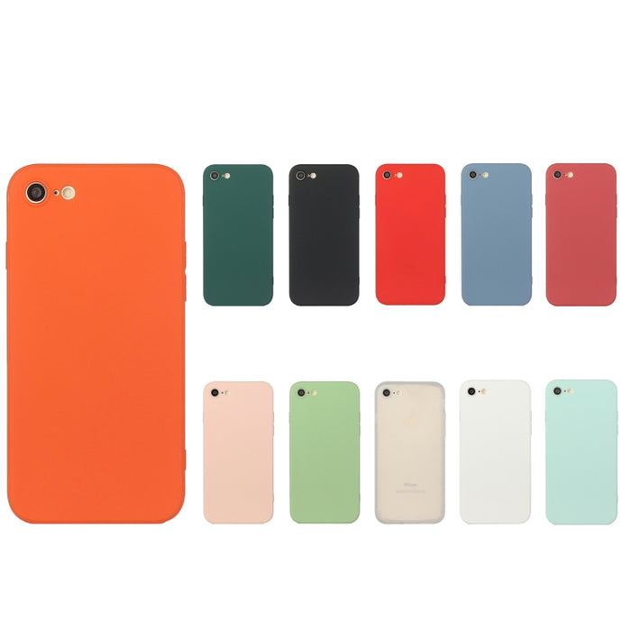 Estuche a prueba de golpes de TPU de color sólido de borde recto, For iPhone 7 Plus / 8 Plus