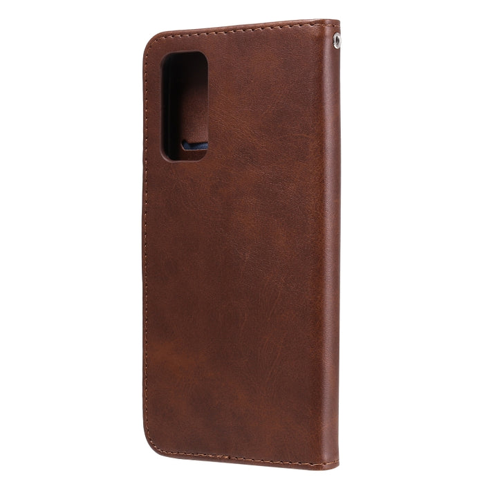 Funda de cuero con tapa horizontal y cremallera con textura de becerro a la moda con soporte y ranuras para tarjetas y función de billetera, For Samsung Galaxy S20 FE, For Xiaomi Poco X3 NFC