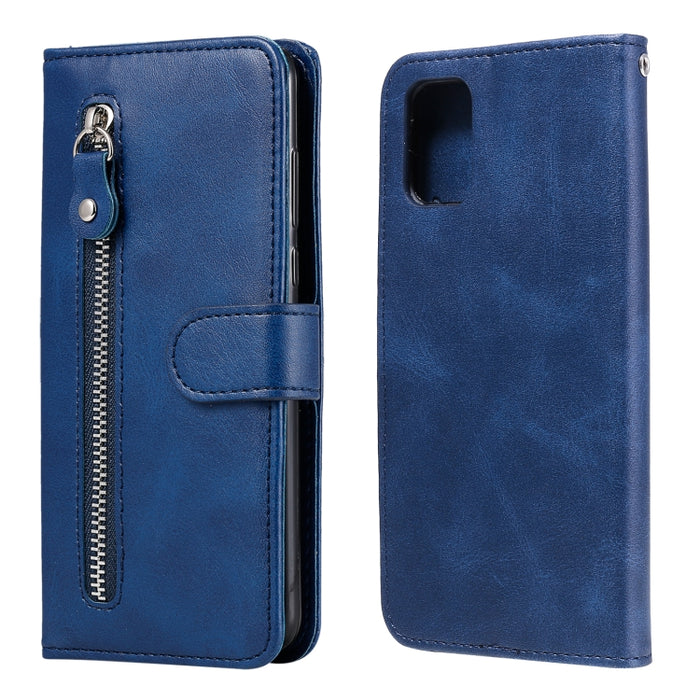 Funda de cuero con tapa horizontal y cremallera con textura de becerro a la moda con soporte y ranuras para tarjetas y función de billetera, For Samsung Galaxy S20 FE, For Xiaomi Poco X3 NFC