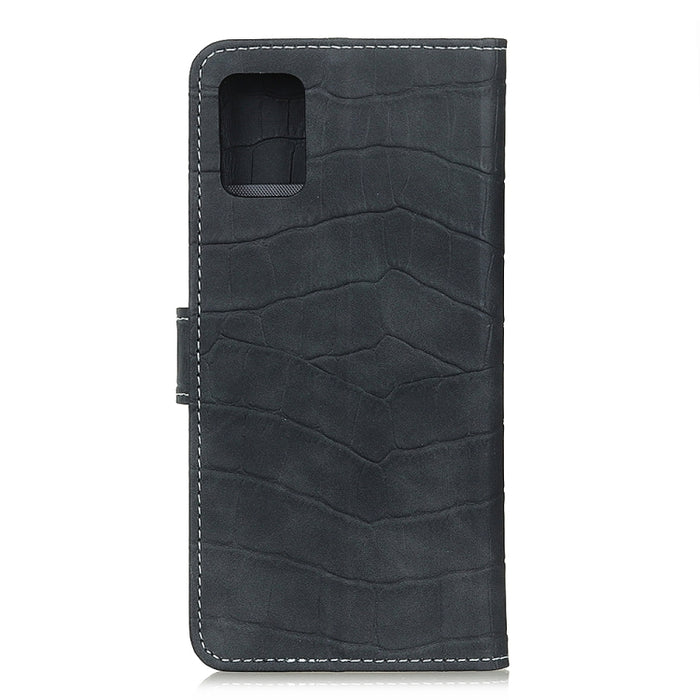 Para Xiaomi Poco M3 Funda de cuero con tapa horizontal con textura de cocodrilo con soporte y ranuras para tarjetas y billetera, For Xiaomi Poco M3
