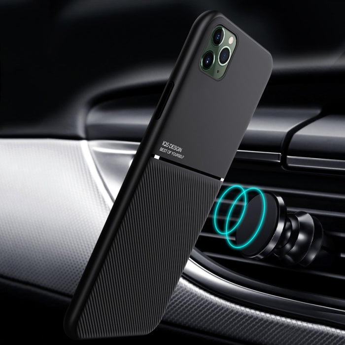 Classic Tilt Strip Grain Magnético a prueba de golpes PC + TPU Case, For iPhone 11, For iPhone 11 Pro, For iPhone 11 Pro Max, For iPhone 12 mini, For iPhone 12 / 12 Pro, For iPhone 12 Pro Max