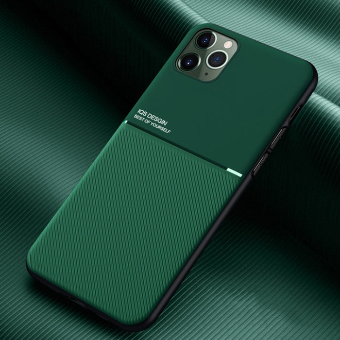 Classic Tilt Strip Grain Magnético a prueba de golpes PC + TPU Case, For iPhone 11, For iPhone 11 Pro, For iPhone 11 Pro Max, For iPhone 12 mini, For iPhone 12 / 12 Pro, For iPhone 12 Pro Max