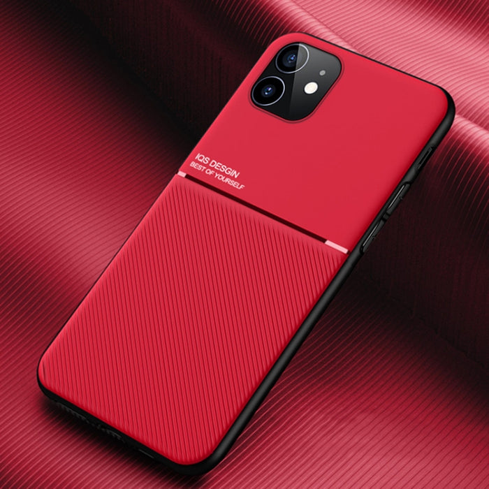 Classic Tilt Strip Grain Magnético a prueba de golpes PC + TPU Case, For iPhone 11, For iPhone 11 Pro, For iPhone 11 Pro Max, For iPhone 12 mini, For iPhone 12 / 12 Pro, For iPhone 12 Pro Max