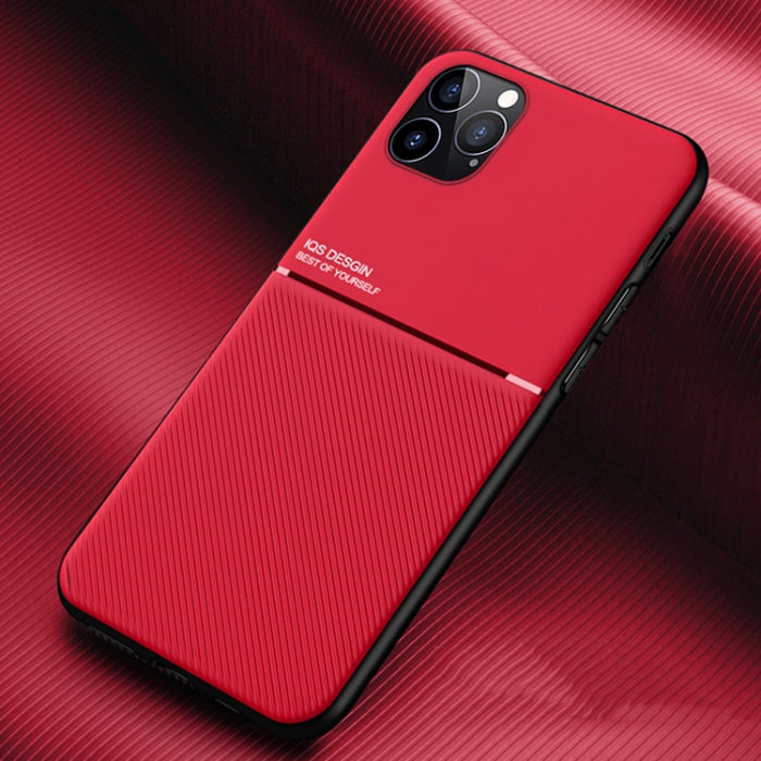 Classic Tilt Strip Grain Magnético a prueba de golpes PC + TPU Case, For iPhone 11, For iPhone 11 Pro, For iPhone 11 Pro Max, For iPhone 12 mini, For iPhone 12 / 12 Pro, For iPhone 12 Pro Max