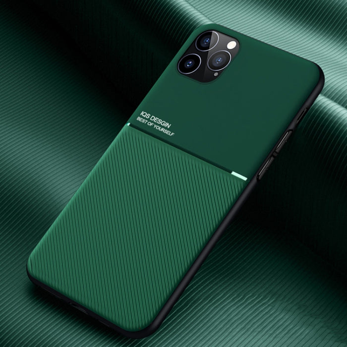 Classic Tilt Strip Grain Magnético a prueba de golpes PC + TPU Case, For iPhone 11, For iPhone 11 Pro, For iPhone 11 Pro Max, For iPhone 12 mini, For iPhone 12 / 12 Pro, For iPhone 12 Pro Max