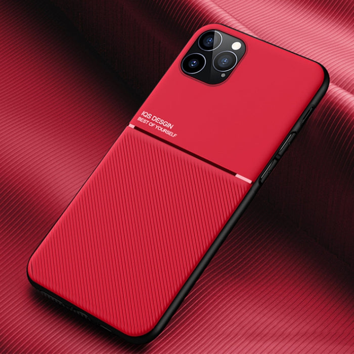 Classic Tilt Strip Grain Magnético a prueba de golpes PC + TPU Case, For iPhone 11, For iPhone 11 Pro, For iPhone 11 Pro Max, For iPhone 12 mini, For iPhone 12 / 12 Pro, For iPhone 12 Pro Max