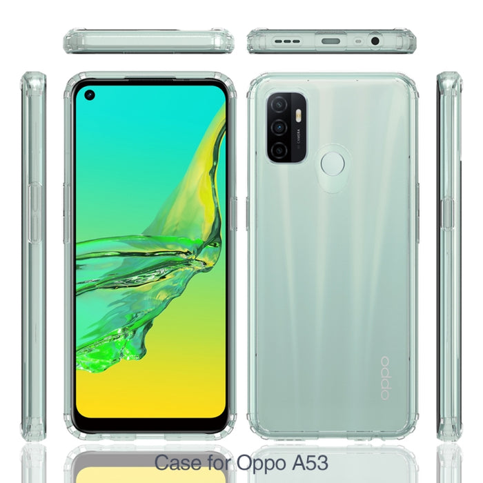 Funda protectora de acrílico + TPU a prueba de golpes a prueba de arañazos, For Xiaomi Mi 10T Lite, For OPPO A53