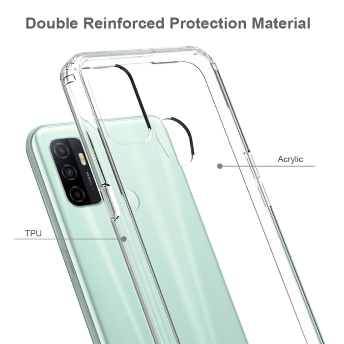Funda protectora de acrílico + TPU a prueba de golpes a prueba de arañazos, For Xiaomi Mi 10T Lite, For OPPO A53