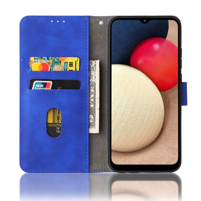 Funda de piel sintética con textura de piel de becerro con tapa horizontal y hebilla magnética con soporte, ranuras para tarjetas y cartera, For Samsung Galaxy A02s, For Xiaomi Poco M3