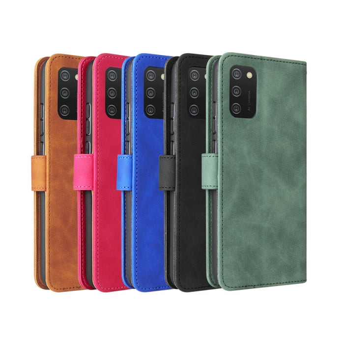 Funda de piel sintética con textura de piel de becerro con tapa horizontal y hebilla magnética con soporte, ranuras para tarjetas y cartera, For Samsung Galaxy A02s, For Xiaomi Poco M3