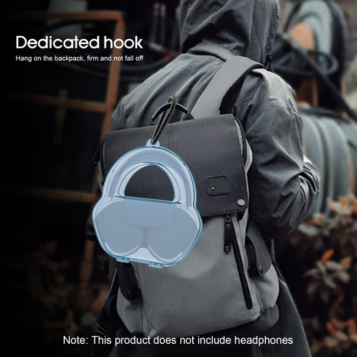 Funda protectora para auriculares PP Jelly Color para AirPods Max, con gancho