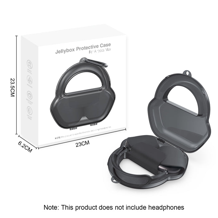 Funda protectora para auriculares PP Jelly Color para AirPods Max, con gancho