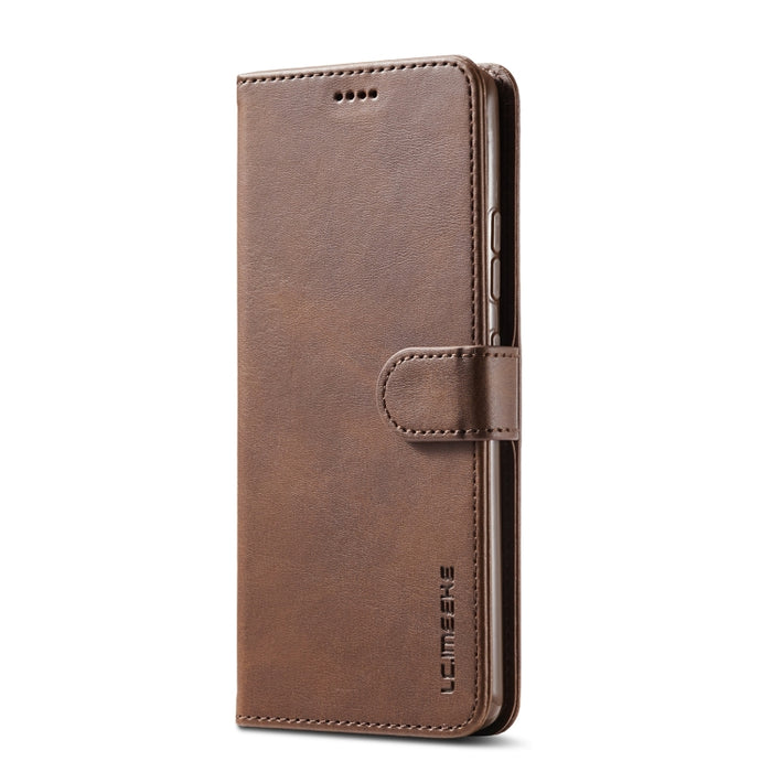 LC.IMEEKE Estuche de cuero con tapa horizontal con textura de becerro con soporte y ranuras para tarjetas y billetera, For Samsung Galaxy A42 5G, For Samsung Galaxy S21 5G, For Samsung Galaxy S21+ 5G, For Samsung Galaxy S21 Ultra 5G                    ...