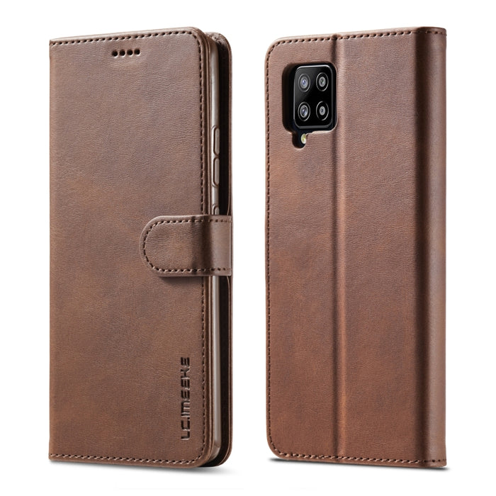 LC.IMEEKE Estuche de cuero con tapa horizontal con textura de becerro con soporte y ranuras para tarjetas y billetera, For Samsung Galaxy A42 5G, For Samsung Galaxy S21 5G, For Samsung Galaxy S21+ 5G, For Samsung Galaxy S21 Ultra 5G                    ...
