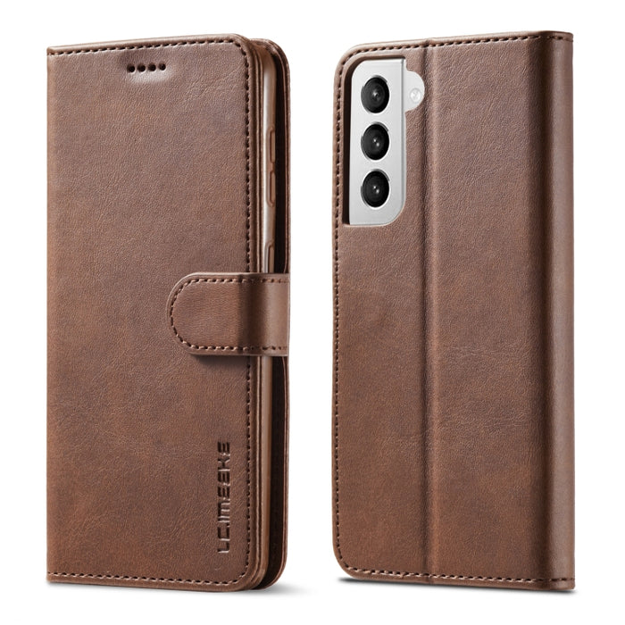 LC.IMEEKE Estuche de cuero con tapa horizontal con textura de becerro con soporte y ranuras para tarjetas y billetera, For Samsung Galaxy A42 5G, For Samsung Galaxy S21 5G, For Samsung Galaxy S21+ 5G, For Samsung Galaxy S21 Ultra 5G                    ...