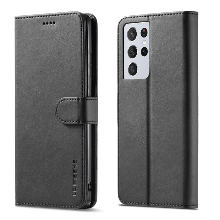 LC.IMEEKE Estuche de cuero con tapa horizontal con textura de becerro con soporte y ranuras para tarjetas y billetera, For Samsung Galaxy A42 5G, For Samsung Galaxy S21 5G, For Samsung Galaxy S21+ 5G, For Samsung Galaxy S21 Ultra 5G                    ...