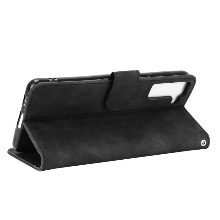 Funda de piel sintética con textura de piel de becerro con tapa horizontal y hebilla magnética con soporte, ranuras para tarjetas y cartera, For Samsung Galaxy S21 5G, For Samsung Galaxy S21+ 5G, For Samsung Galaxy S21 Ultra 5G, For Samsung Galaxy A72 ...