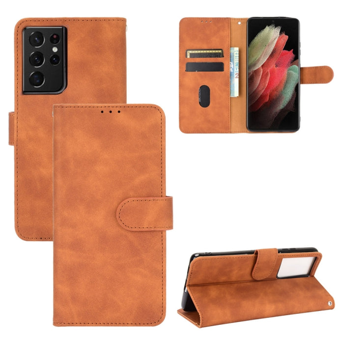 Funda de piel sintética con textura de piel de becerro con tapa horizontal y hebilla magnética con soporte, ranuras para tarjetas y cartera, For Samsung Galaxy S21 5G, For Samsung Galaxy S21+ 5G, For Samsung Galaxy S21 Ultra 5G, For Samsung Galaxy A72 ...