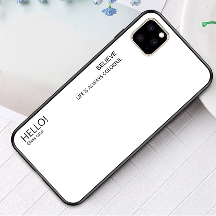 Estuche de vidrio de color degradado, For iPhone 11 Pro, For iPhone 11 Pro Max, For iPhone 11