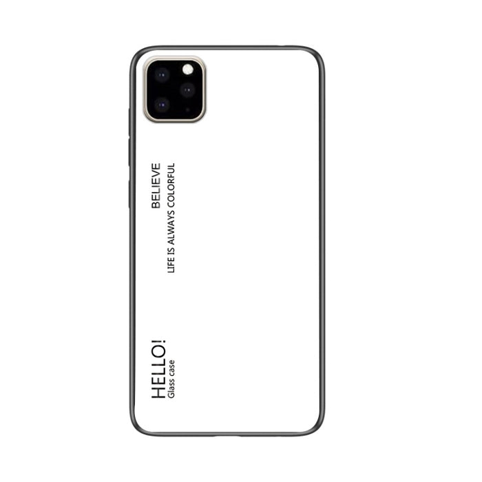 Estuche de vidrio de color degradado, For iPhone 11 Pro, For iPhone 11 Pro Max, For iPhone 11
