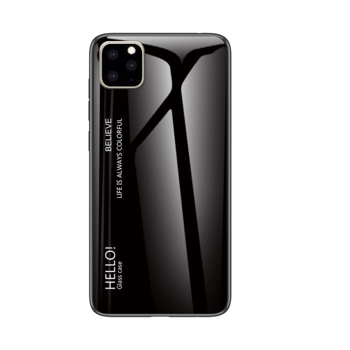Estuche de vidrio de color degradado, For iPhone 11 Pro, For iPhone 11 Pro Max, For iPhone 11