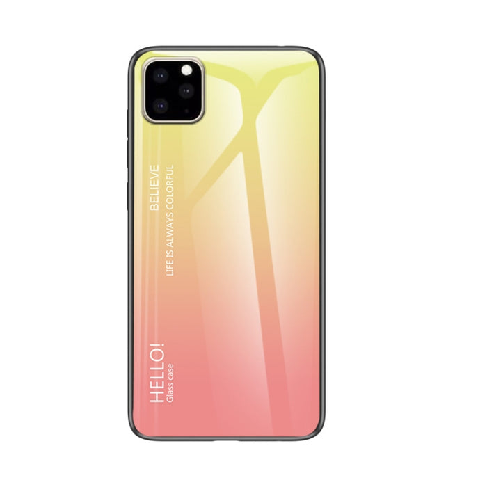 Estuche de vidrio de color degradado, For iPhone 11 Pro, For iPhone 11 Pro Max, For iPhone 11