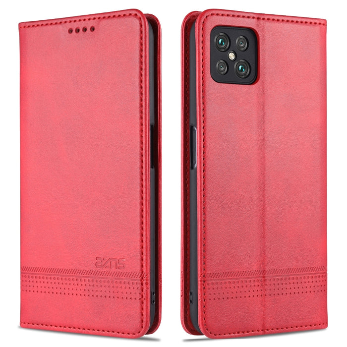 AZNS Estuche de cuero con tapa horizontal con textura de becerro magnético con ranuras para tarjetas y soporte y billetera, For Xiaomi Poco M3, For Xiaomi Redmi Note 9, For Oppo A73(4G)2020, For Oppo F17, For Oppo A92s