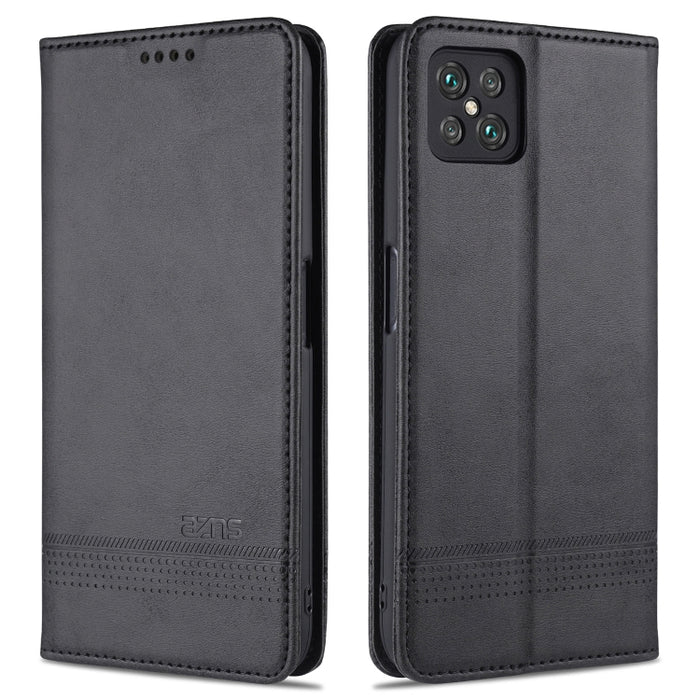 AZNS Estuche de cuero con tapa horizontal con textura de becerro magnético con ranuras para tarjetas y soporte y billetera, For Xiaomi Poco M3, For Xiaomi Redmi Note 9, For Oppo A73(4G)2020, For Oppo F17, For Oppo A92s