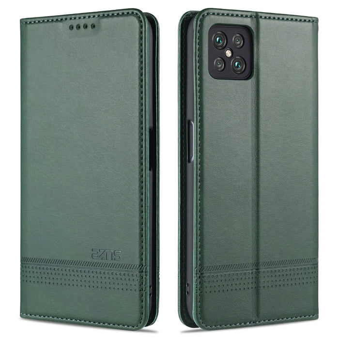 AZNS Estuche de cuero con tapa horizontal con textura de becerro magnético con ranuras para tarjetas y soporte y billetera, For Xiaomi Poco M3, For Xiaomi Redmi Note 9, For Oppo A73(4G)2020, For Oppo F17, For Oppo A92s