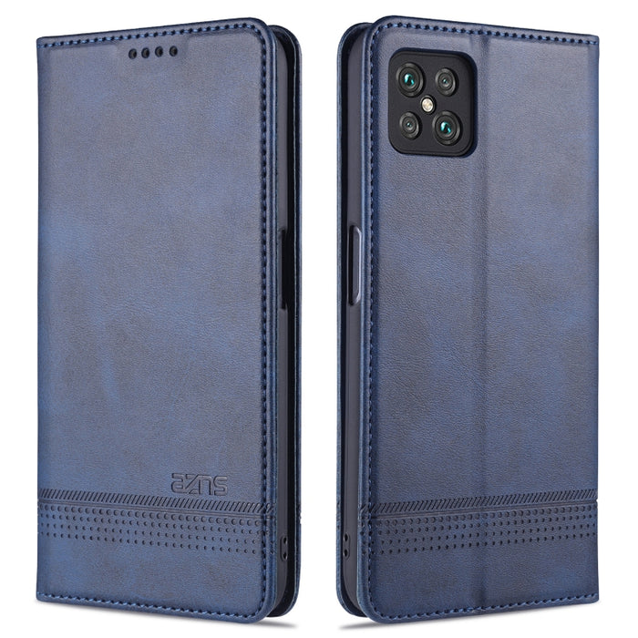 AZNS Estuche de cuero con tapa horizontal con textura de becerro magnético con ranuras para tarjetas y soporte y billetera, For Xiaomi Poco M3, For Xiaomi Redmi Note 9, For Oppo A73(4G)2020, For Oppo F17, For Oppo A92s